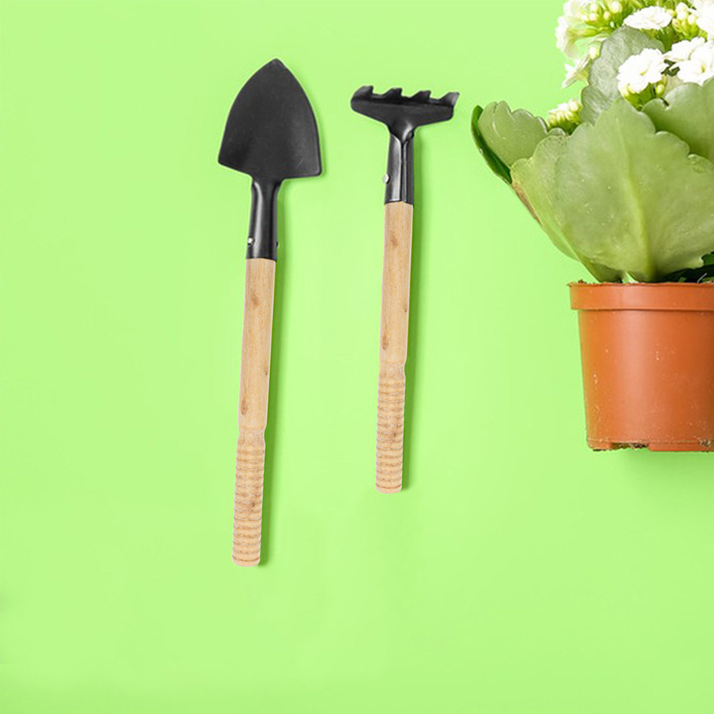 Gardening Tools Vegetables - 5 قطع من مقابض الخشب المتينة