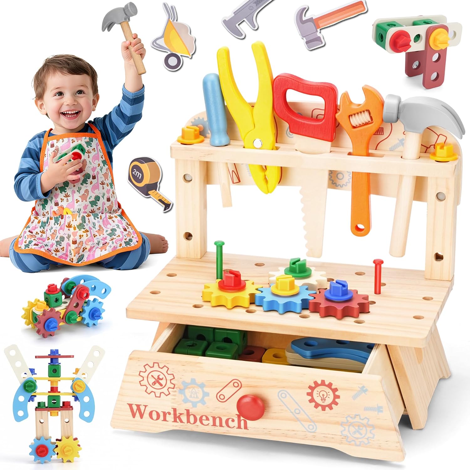 مقعد أدوات خشبية للأطفال، لعبة - مراجعة Gardening Tools Girls وسعره