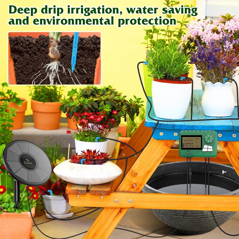 معدات الري بالطاقة الشمسية طقم - مراجعة Automatic Plant Waterer وسعره