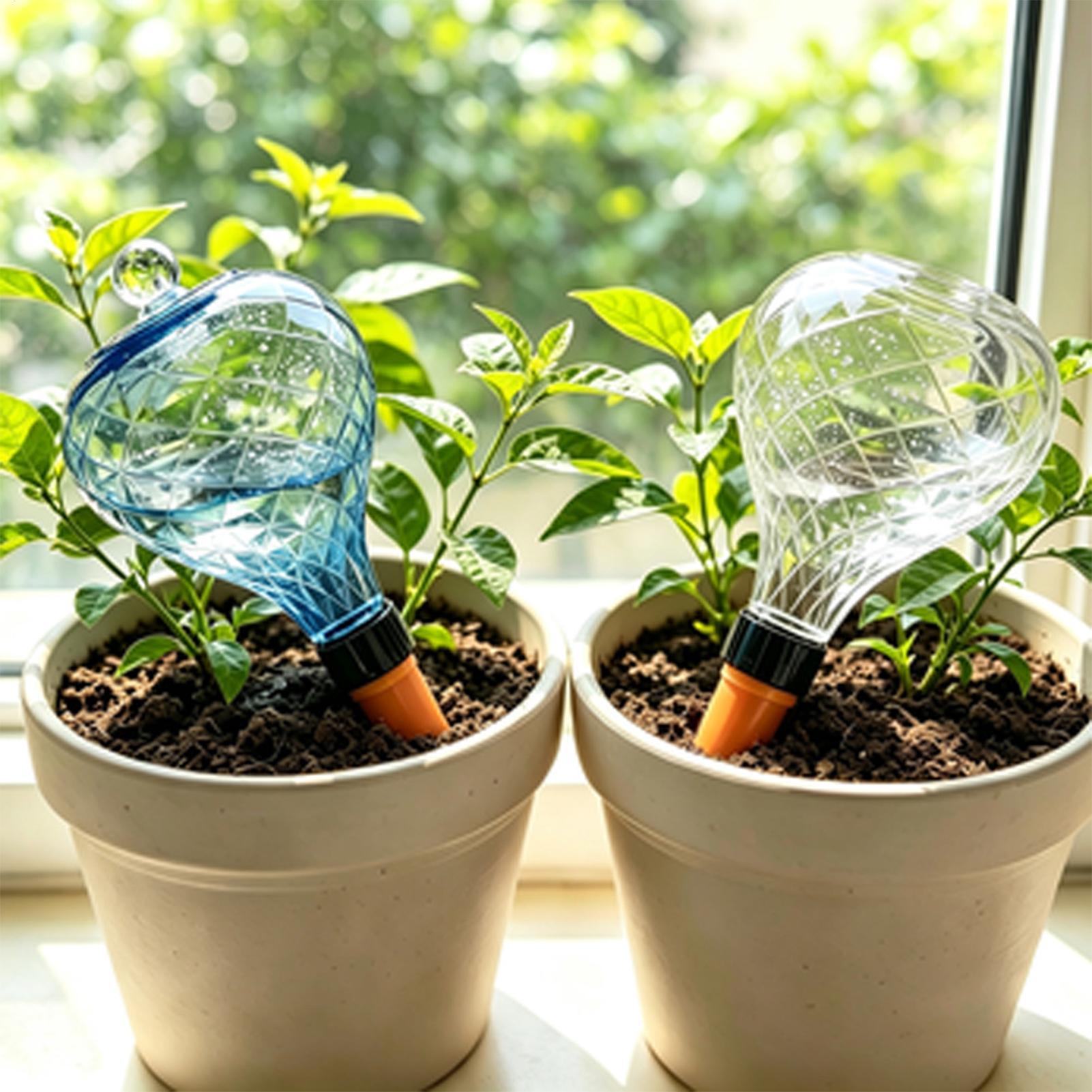 كرات ري ذاتي للنباتات 4 قطع، ج - مراجعة Self-Watering Planter وسعره